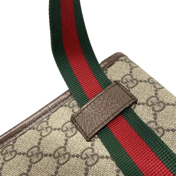 Auth GUCCI Neo Vintage GG Supreme Belt Bag 493930 Beige Brown Multi PVC Leather - Picture 12 of 16